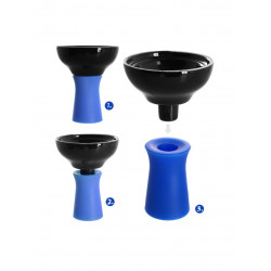 KAYA ELOX Eco Slice Blå vandpibe