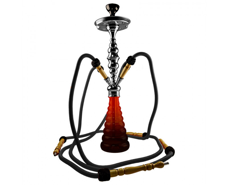 Aladin Roy 34 sort vandpibe med 4 slanger