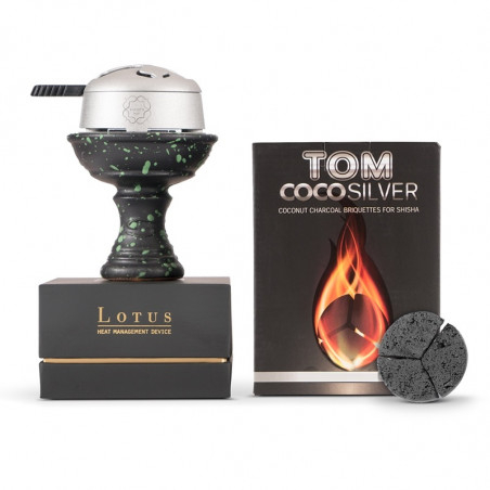 Lotus Varmeregulator inkl. TOM SILVER 1 kg kul & Saphire