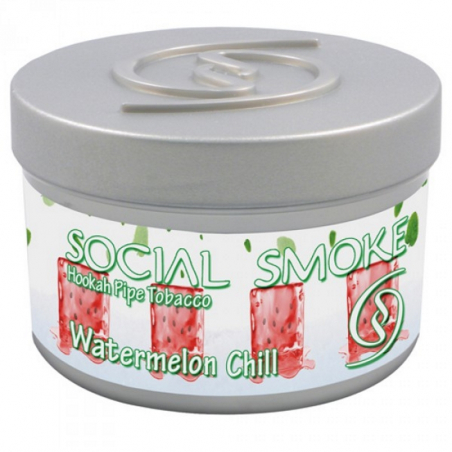 Social Smoke vandpibe tobak Watermelon Chill 250 g vandpibe