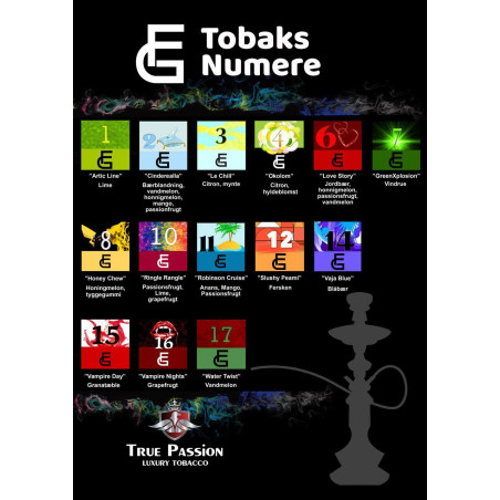 True Passion vandpibe tobak – No. 4 Okolom 50 g